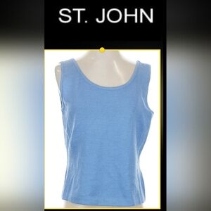 St. John Light Blue Tank Top